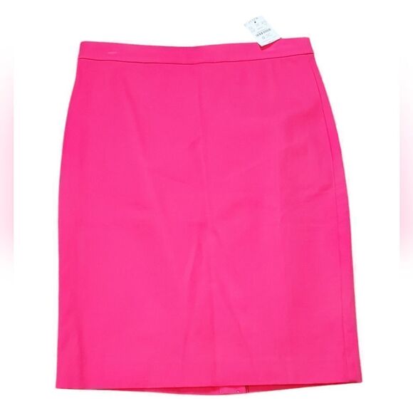 NWT J.Crew Factory Hot Pink Pencil Skirt - Picture 1 of 7
